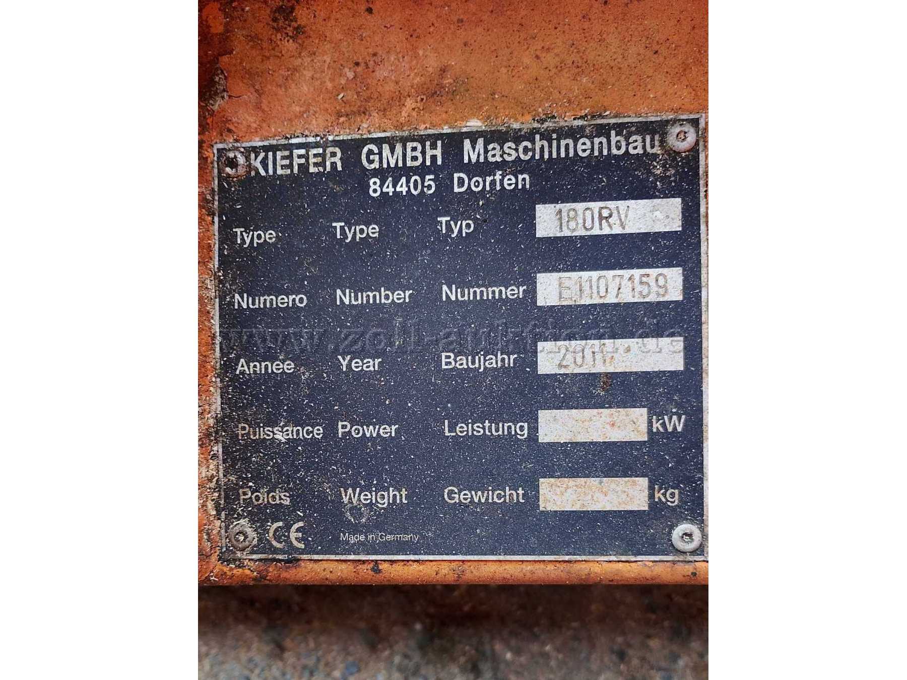 Typenschild Front-Sichelmähwerk