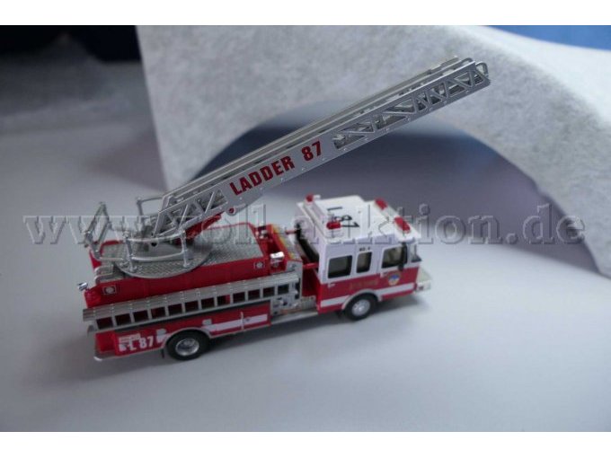 Boley Feuerwehrfahrzeug mit Leiter (L87), 1:87 Ansicht von oben