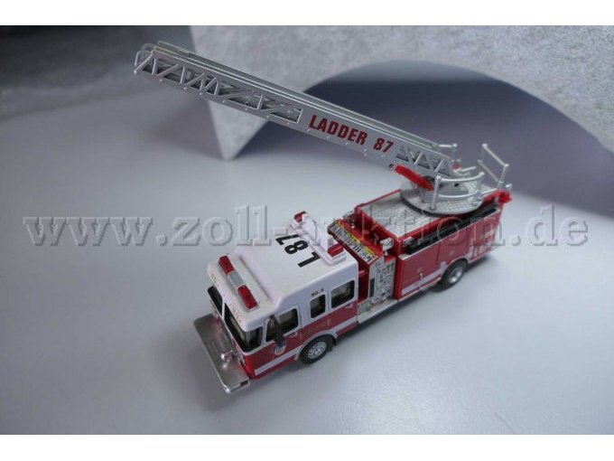 Boley Feuerwehrfahrzeug mit Leiter (L87), 1:87 Ansicht von oben