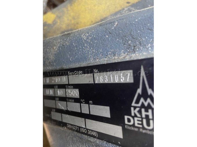 Bomag Tandem-Vibrationswalze, Typenschild Motor