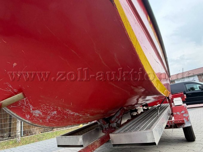1 Boot (Hersteller unbek.) mit 25-PS (Evinrude) und Einachs-Trailer (Heinemann) – foto 7 – kavel bij Zoll-Auktion, Geeste