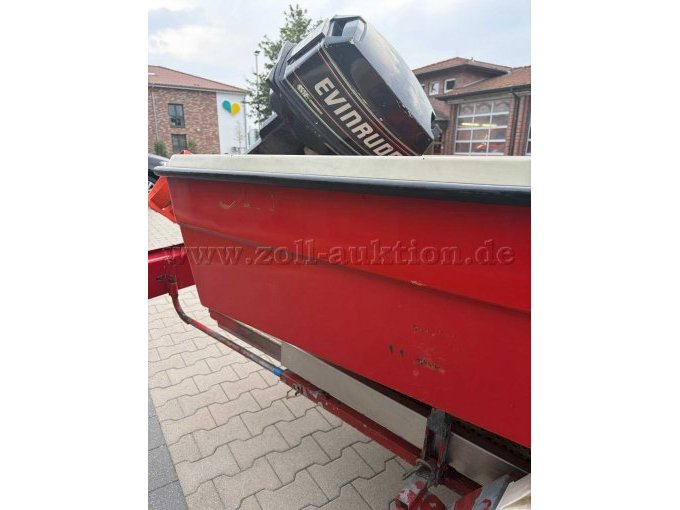 1 Boot (Hersteller unbek.) mit 25-PS (Evinrude) und Einachs-Trailer (Heinemann) – foto 8 – kavel bij Zoll-Auktion, Geeste