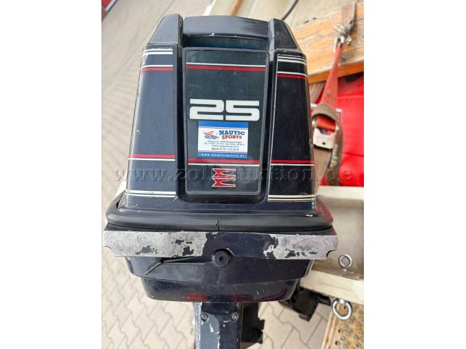 1 Boot (Hersteller unbek.) mit 25-PS (Evinrude) und Einachs-Trailer (Heinemann) – foto 6 – kavel bij Zoll-Auktion, Geeste