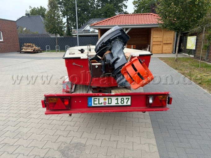 1 Boot (Hersteller unbek.) mit 25-PS (Evinrude) und Einachs-Trailer (Heinemann) – foto 16 – kavel bij Zoll-Auktion, Geeste