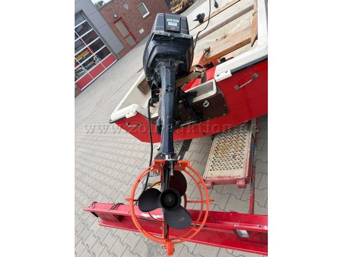 1 Boot (Hersteller unbek.) mit 25-PS (Evinrude) und Einachs-Trailer (Heinemann) – foto 12 – kavel bij Zoll-Auktion, Geeste