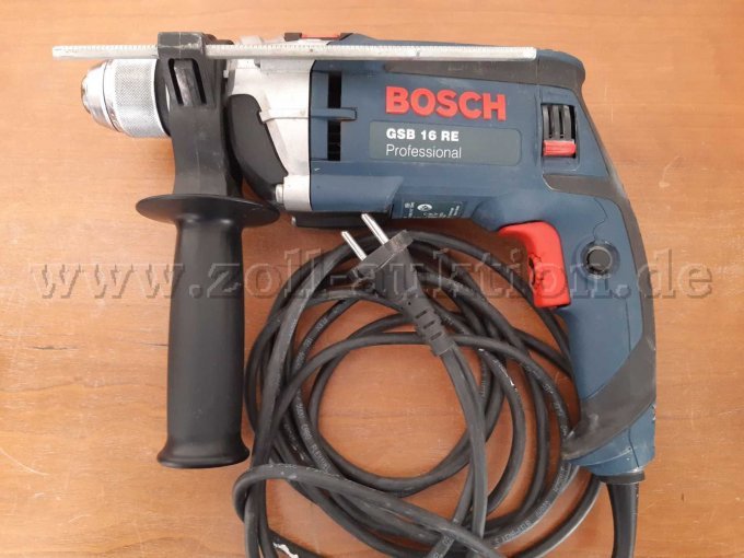 Seitenansicht der Schlagbohrmaschine mit Bezeichnung