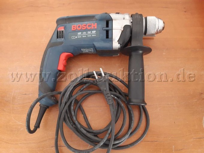 Seitenansicht der Schlagbohrmaschine