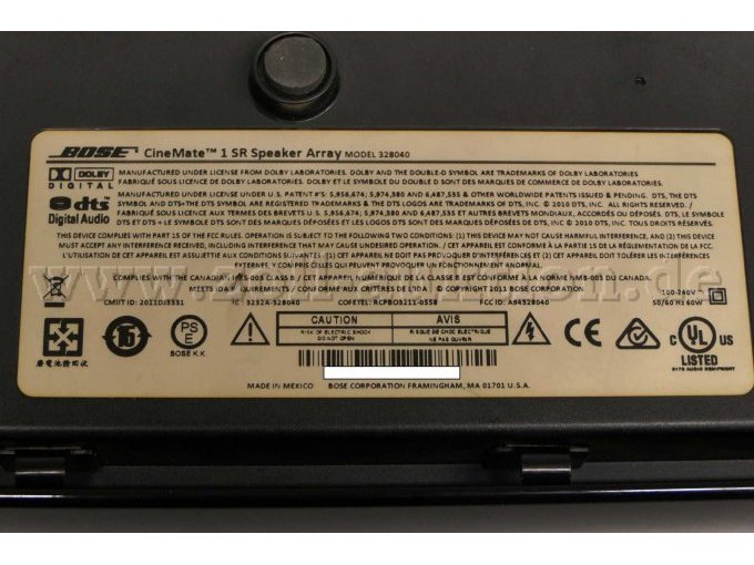 Soundbar Detailansicht von unten