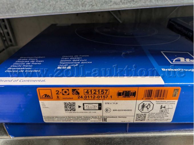 Bremsscheiben hinten Artikelnummer