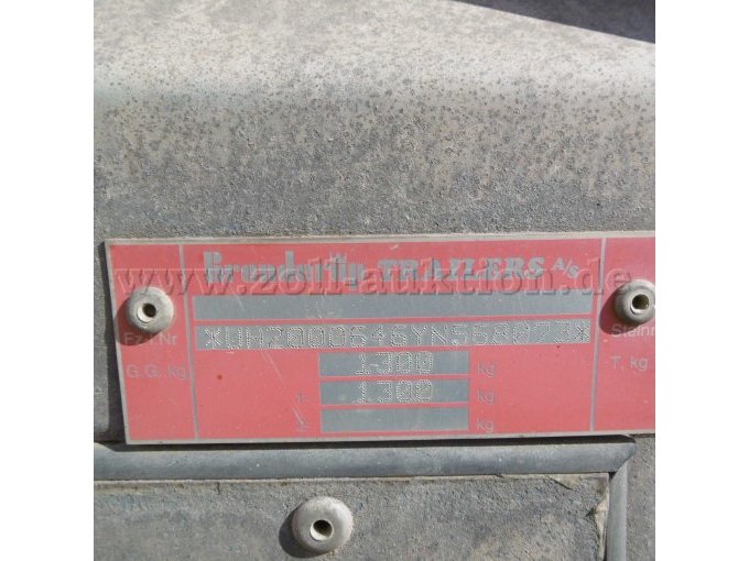 Typenschild Anhänger