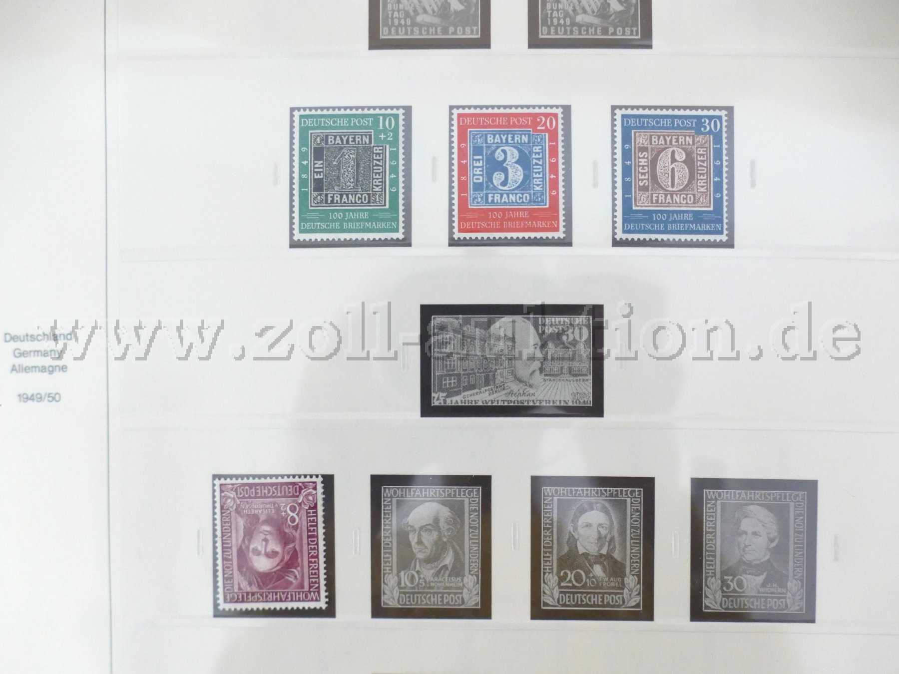 Briefmarken 1949/50