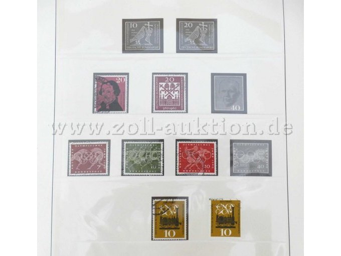 7 Briefmarken mit Stempel