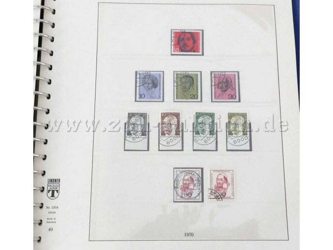 10 Briefmarken mit Stempel