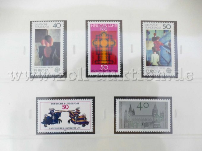 5 Briefmarken ungestempelt