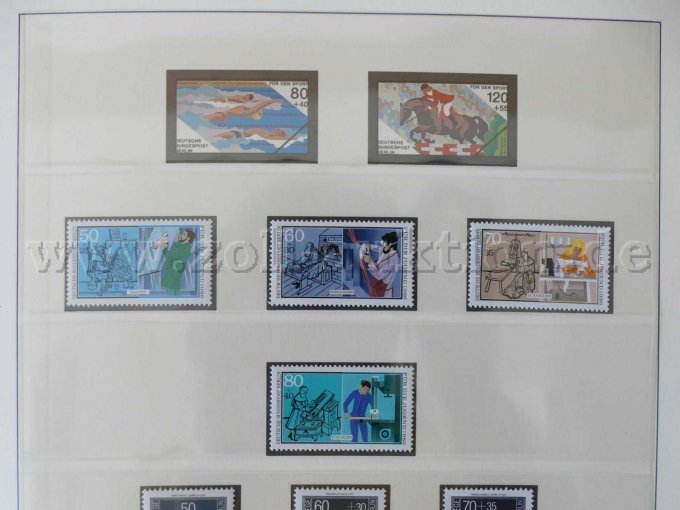 Detailansicht Briefmarken ohne Stempel