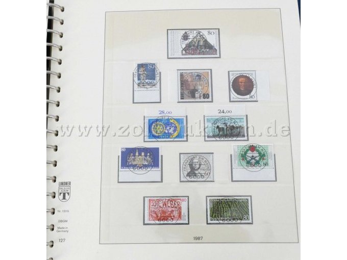 Briefmarken 1987 mit Stempel