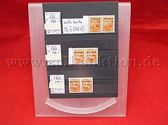 Gesamtansicht der beschriebenen Briefmarken der Auktion