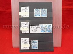 Gesamtansicht der beschriebenen Briefmarken der Auktion