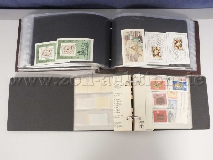 Exemplarische Seite der Briefmarken, beider Alben