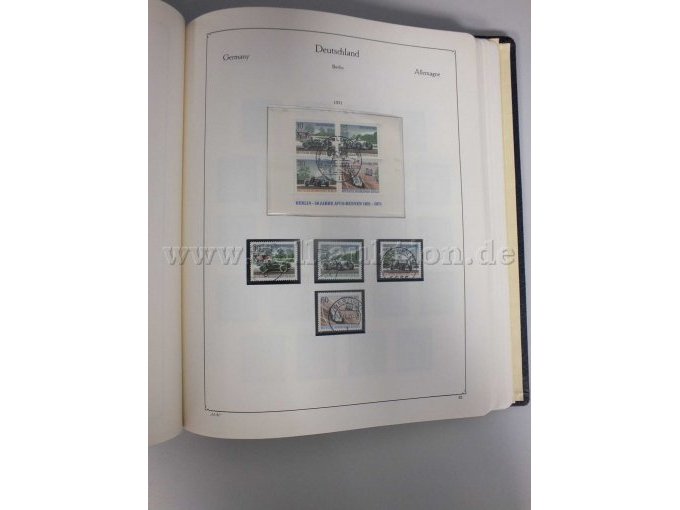 Exemplarische Seite Briefmarken