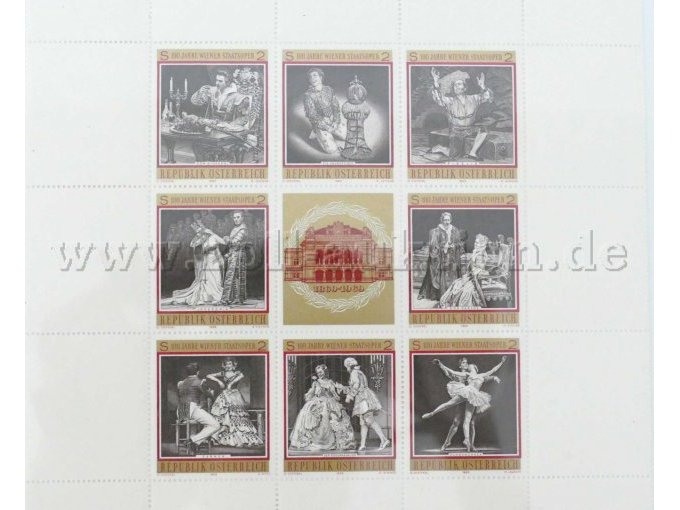 Briefmarken -100 Jahre Wiener Staatsoper-
