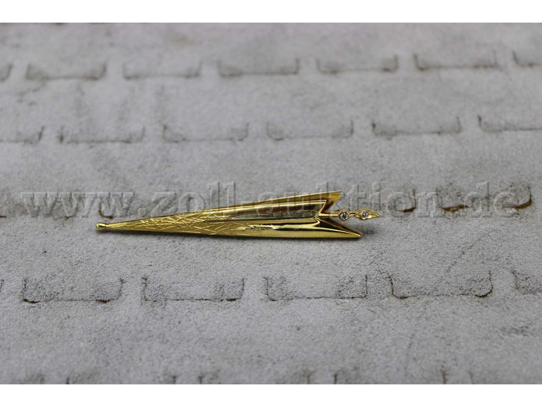 Frontansicht Brosche