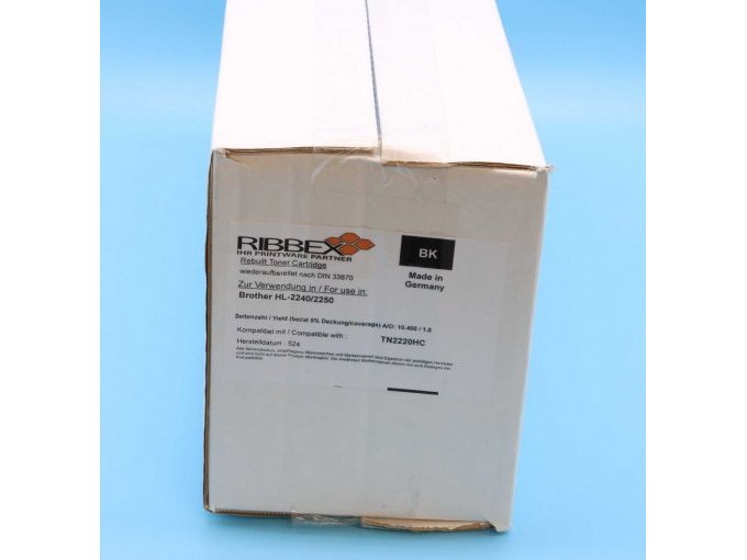 Seitenansicht Tonerverpackung