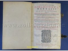 Buchtitel TOMUS I. DE VIRTUTIBUS  (Band 1)