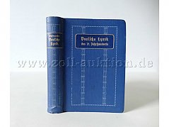 1 Buch - Deutsche Lyrik des 19. Jahrhunderts von Dr. E. Wasserzieher