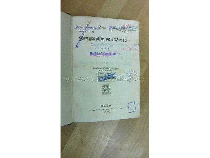 Titelblatt mit Stempeln