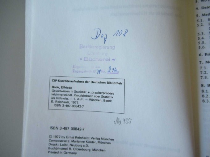 Stempel und Eintragung