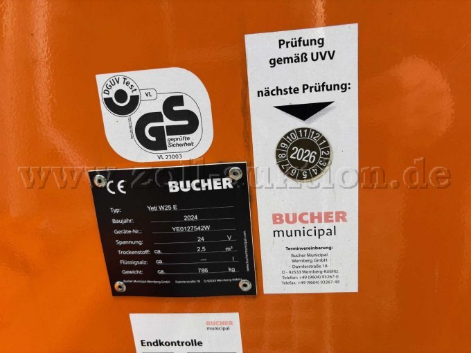 1 Bucher Yeti W25 E Aufbau-Salzstreuer ohne Aufziehrahmen – foto 2 – kavel bij Zoll-Auktion, Quickborn