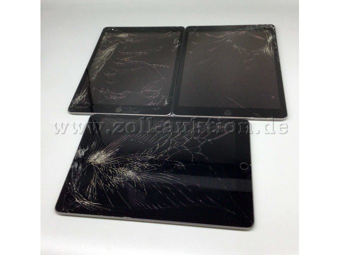 3er Set iPads mit Displayschäden