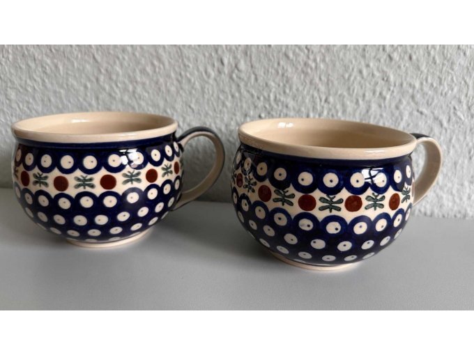 Bunzlauer Keramik Set - 2 Suppentassen