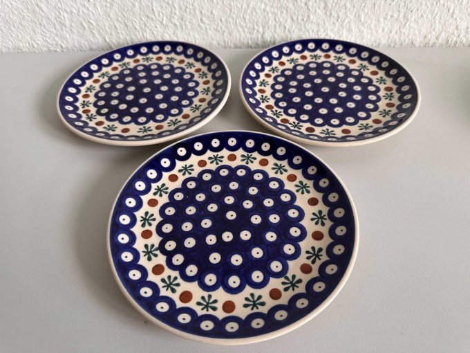 Bunzlauer Keramik Set - 3 Teller flach