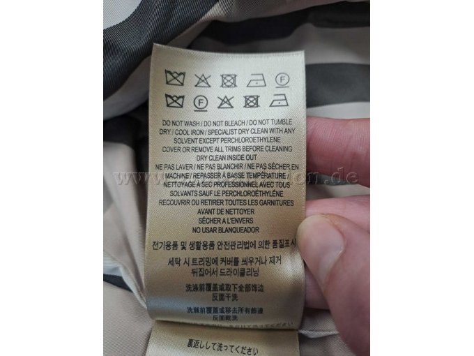 Burburry original - Innenansicht