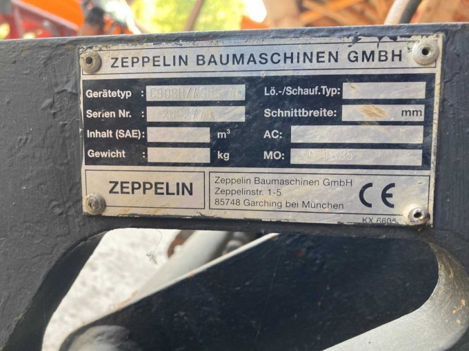Typenschild Kombischaufel