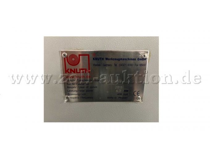 CNC-Drehmaschine Knuth - Typenschild