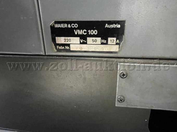 VMC-100 Typenschild
