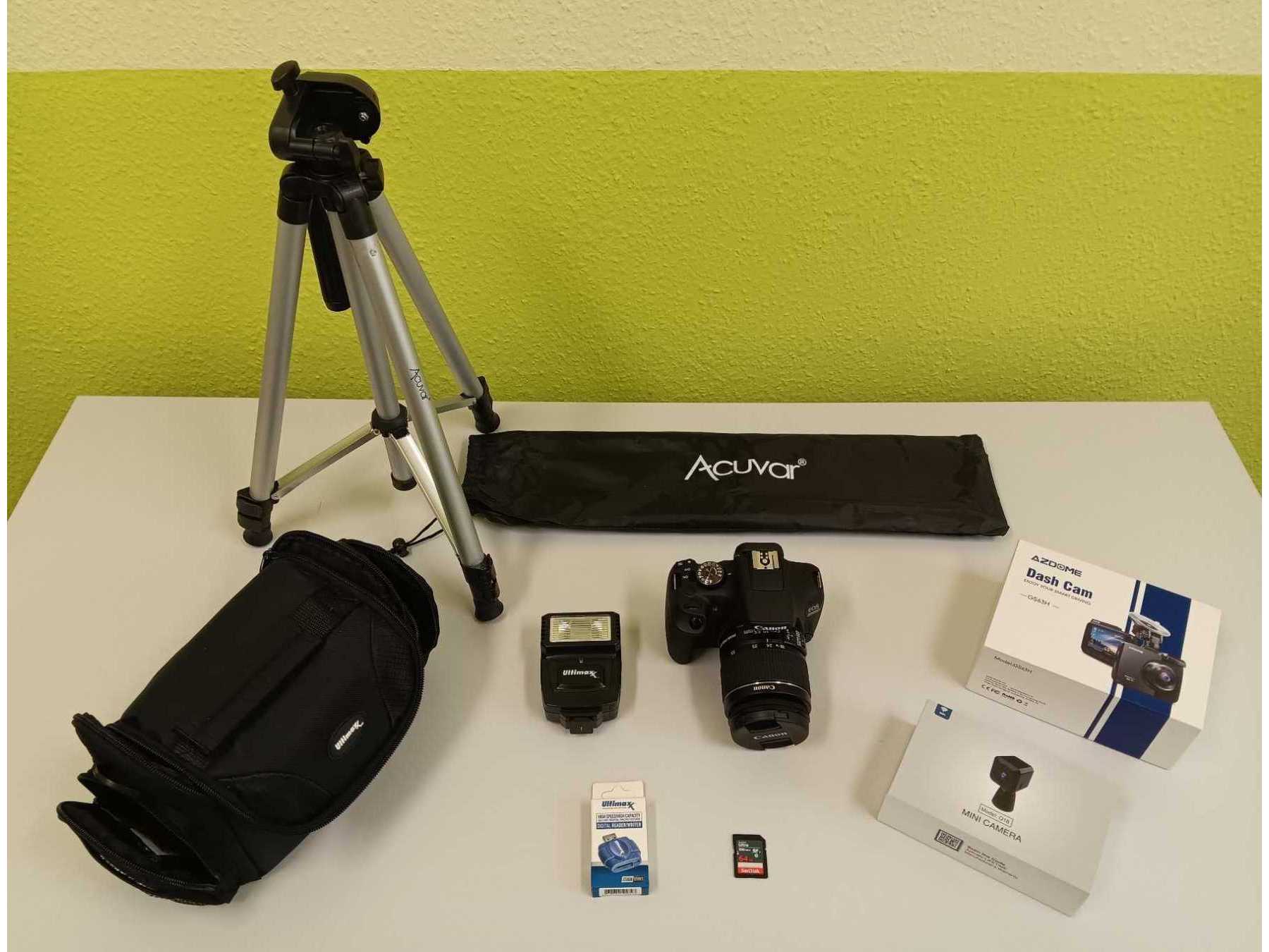 Canon Digitalkamera mit DashCam und Mini-Kamera