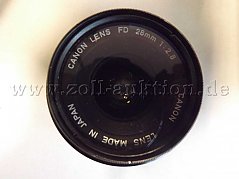Canon Lens FD Objektiv von vorne.