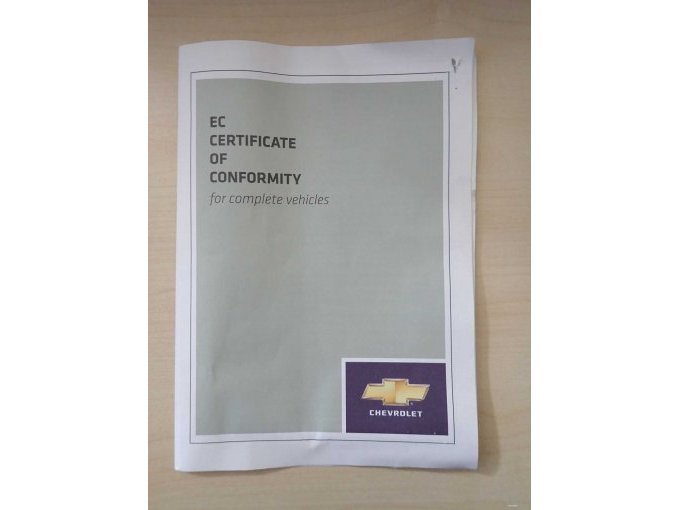 EC Certificate of Conformity