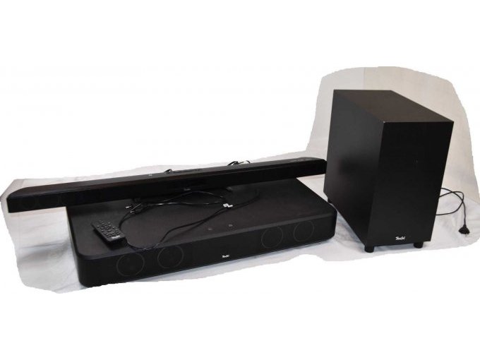 1 Cinebase, 1 Soundbar und 1 Subwoofer „Teufel“