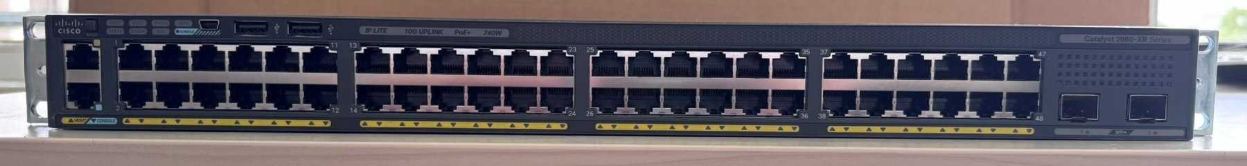 1 Cisco Switch Catalyst WS-C2960XR-48FPD-I