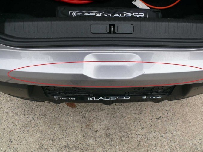 Beispielschaden Ladekante Lackbeschädigung