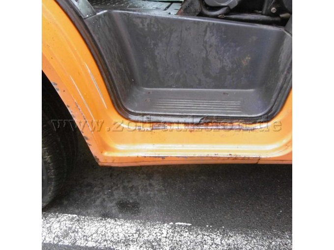 Abgenutzter Einstieg