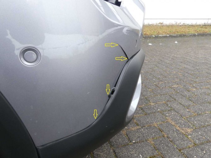 Unfallschaden vorne rechts