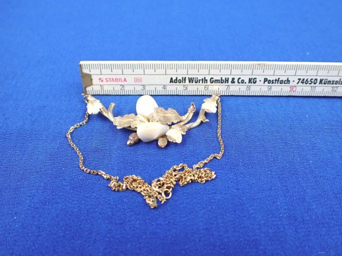 gemessene Breite des Collier