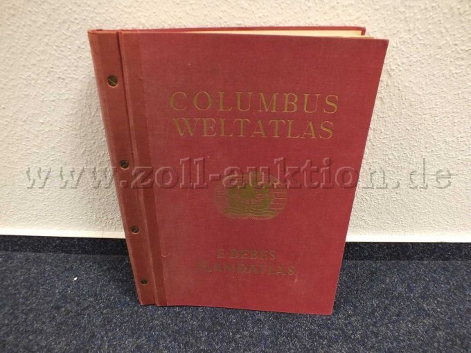 Ansicht der Auktion Columbus Weltatlas, E. Debes, 1950