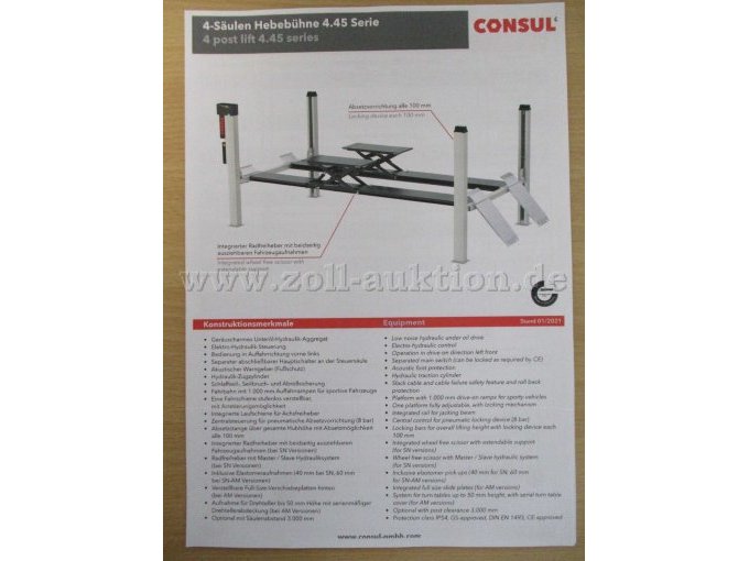 CONSUL-Konstruktionsmerkmale-Blatt